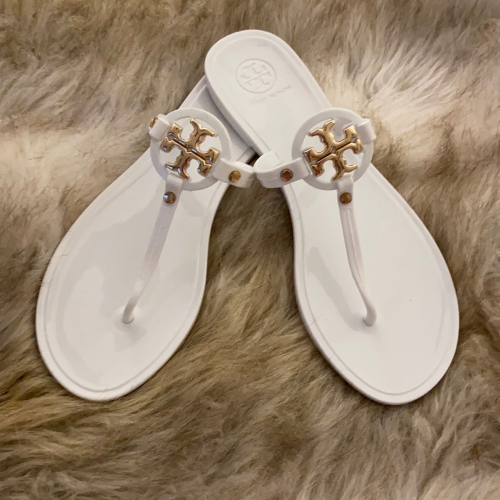 New Tori Burch jelly sandals